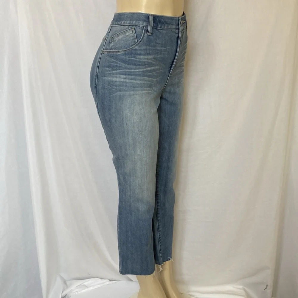 WIT & WISDOM Jeans Women’s Tummy Control Size 18W Raw Hem Ankle Skinny NWOT_2